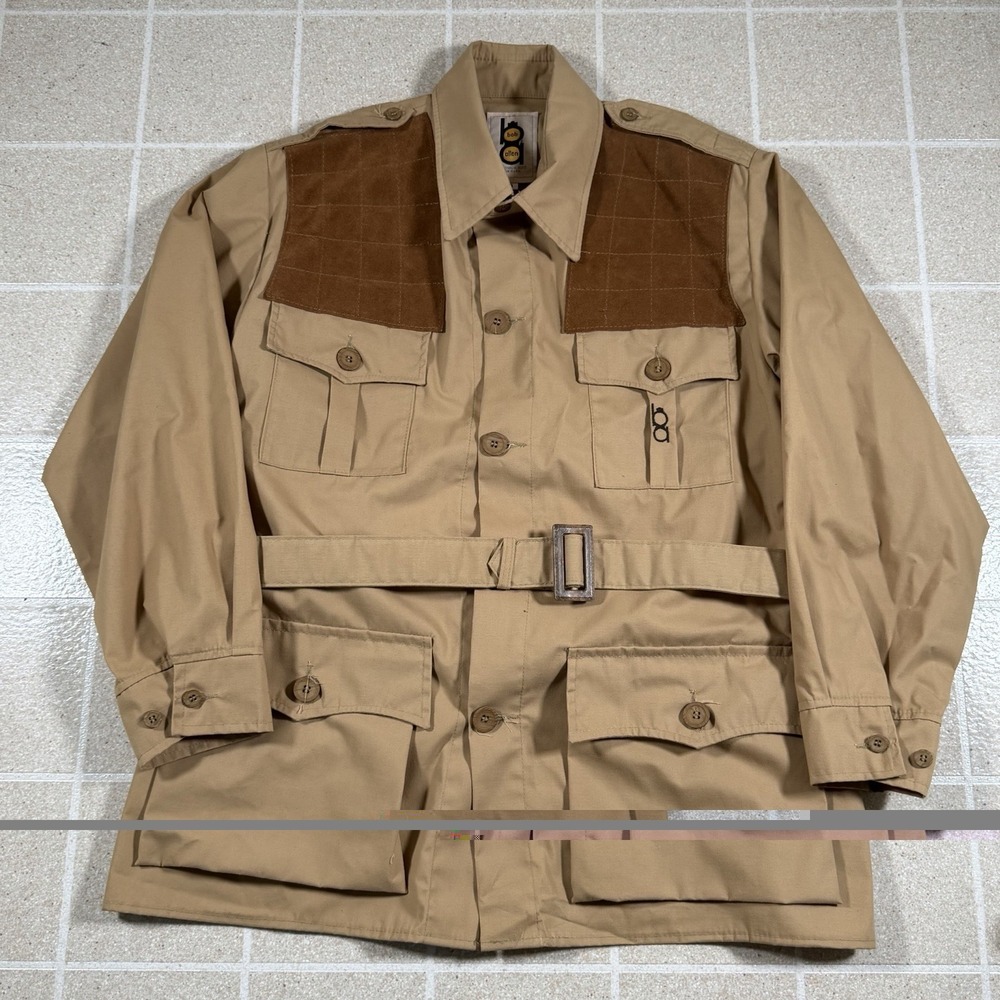 Vintage Bob Allen Sportswear Shooting Jacket Sz 44 USA Hunting Field Safari Coat